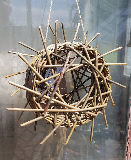 Round Willow Birdfeeder Workshop  2nd May 2025 at Oaktrack Smallholding