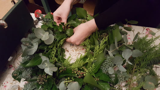 Christmas Wreath Making Workshop 20th November Oaktrack Smallholding