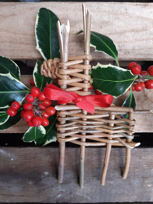 Monthly Make Willow Reindeer December 9th The Old Dairy, Enham Alamein. Andover.