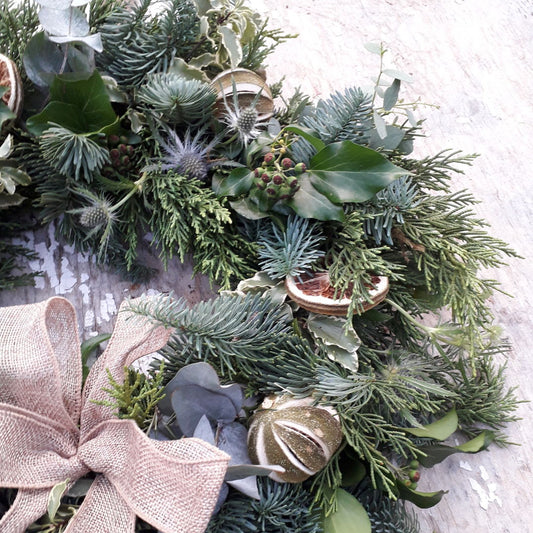 Christmas Wreath Making Workshop 6th December (morning or afternoon) Oaktrack Small Holding