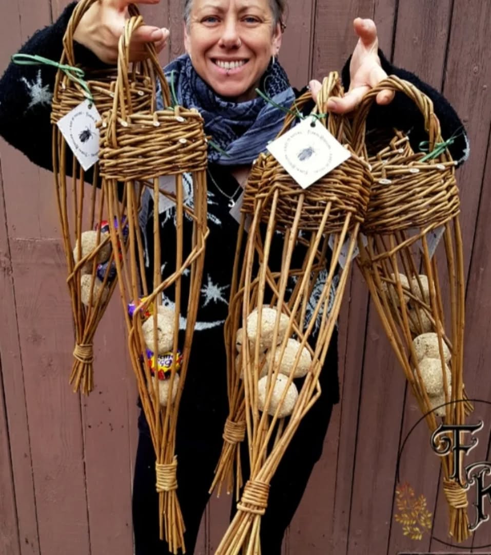 Bespoke 1:1 or small group willow bird feeder workshop at The Old Dairy, Enham Alamein